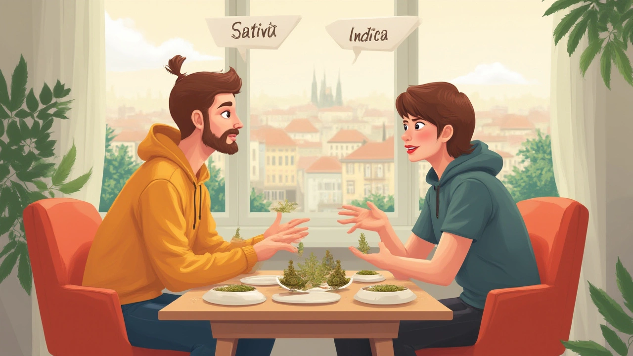 Obsah THC, CBD a dalších kanabinoidů ve sativě a indice