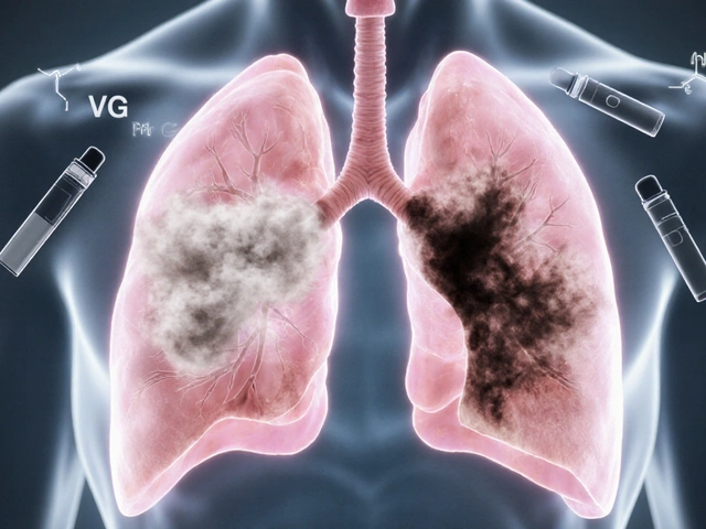 Může air trapping v plicích zmizet po vapingu s THC?