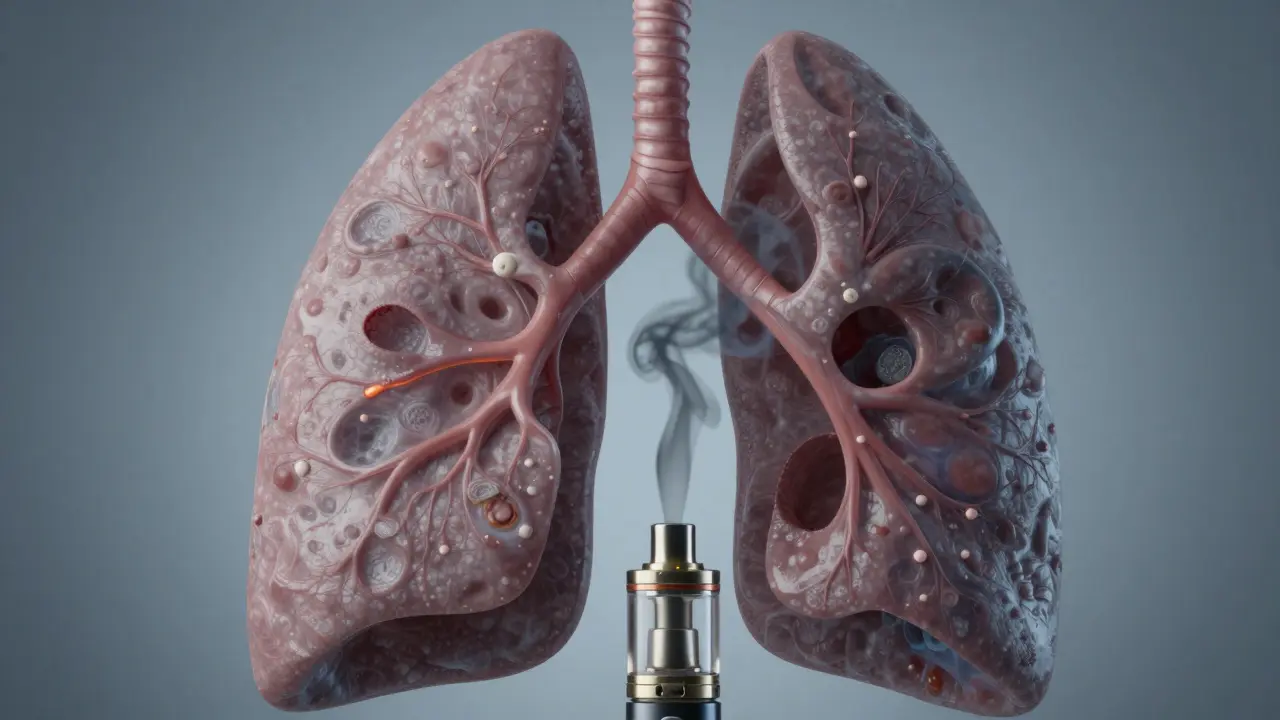 Zazdraví se plic po vapingu s THC?