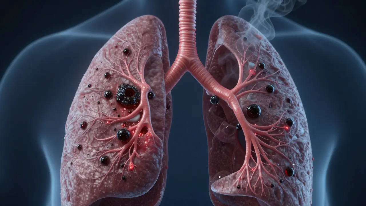 Jaké jsou příznaky poškození plic způsobeného vapingem s THC?