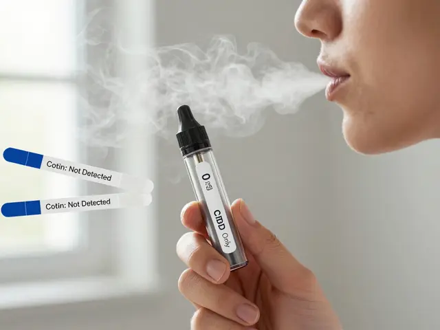 Ukáže se jedna vdechování vape na testu na nikotin?