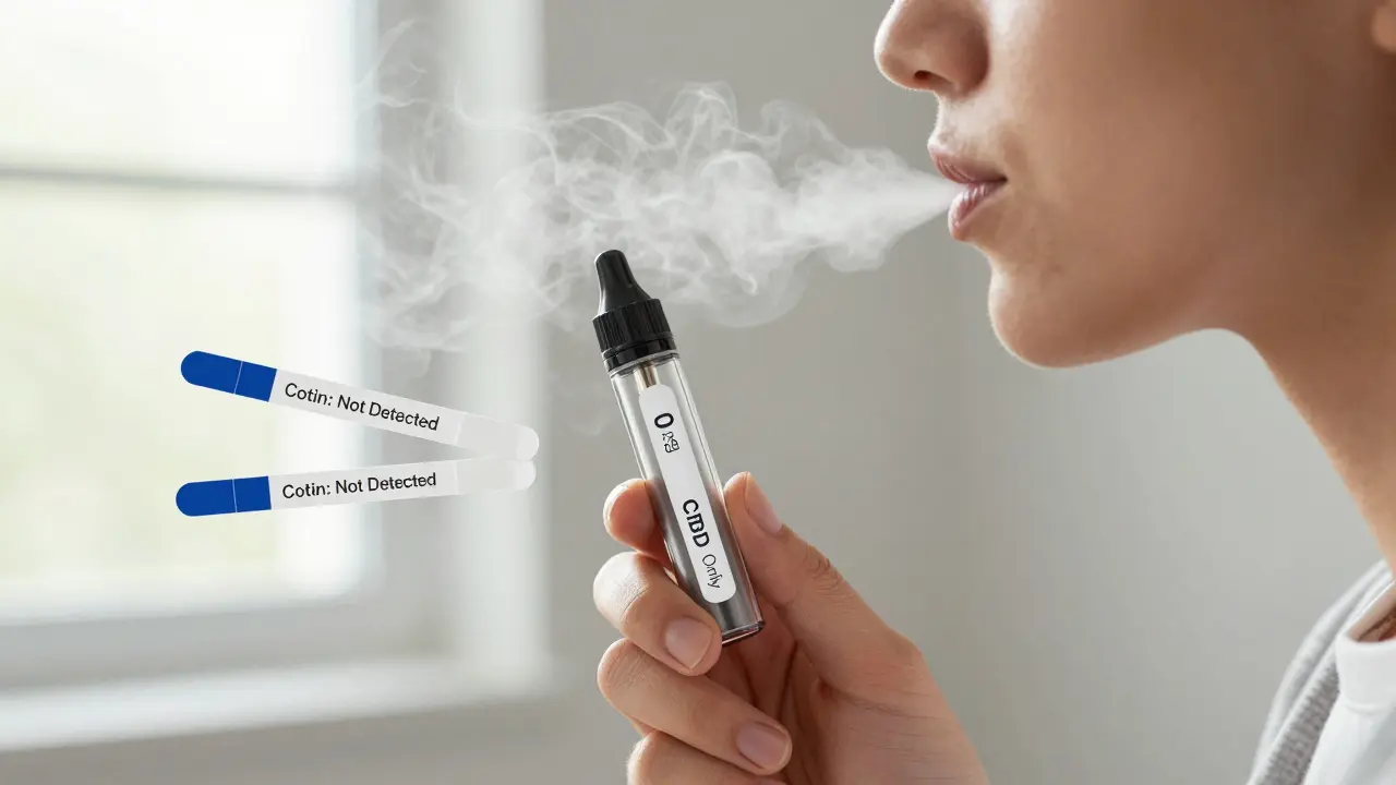 Ukáže se jedna vdechování vape na testu na nikotin?