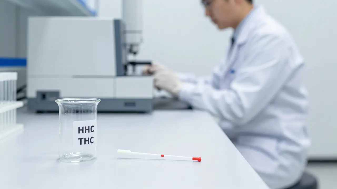 Laboratorní vybavení a testovací vátky v sterilním prostředí.