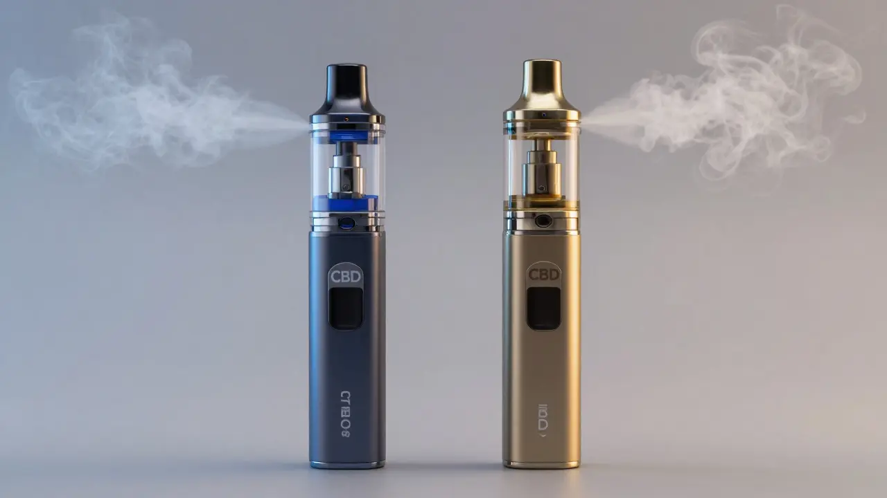 CBD vape vs. běžný e-cigaret: Rozdíl v obsahu, účinku a bezpečnosti