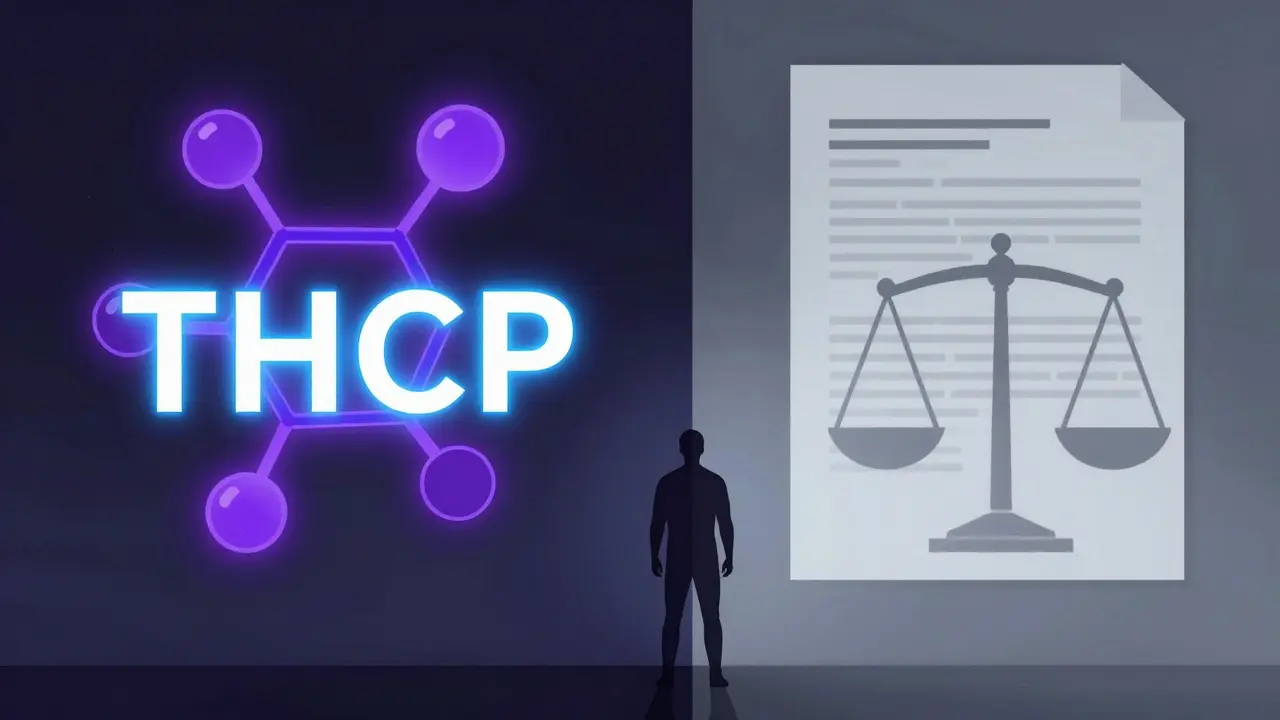 Konceptuální ilustrace právní šedé zóny THCP legislativy