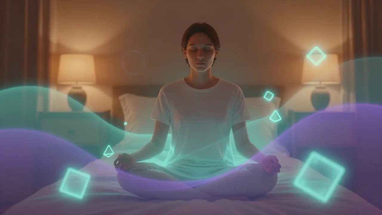 Abstraktní vizualizace relaxace a terapeutického účinku