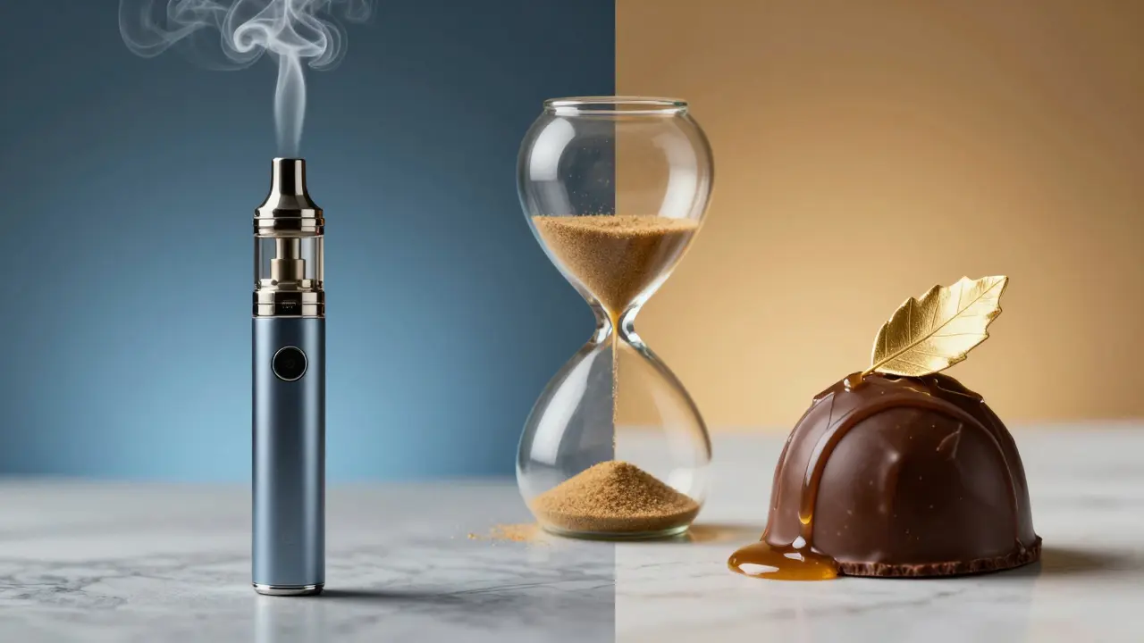 Srovnání vaporetu a edibles pro užití THCP