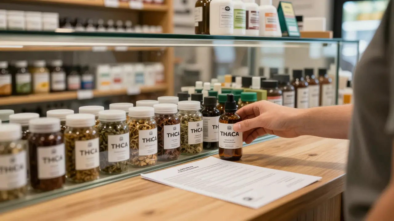 Zákup produktů s THCa v obchodě s důrazem na laboratorní certifikát